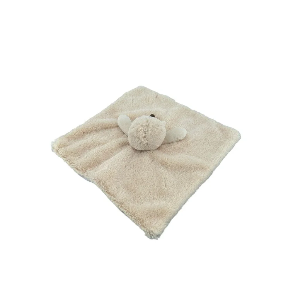 Kellytoy Hedgehog Porcupine Lovey Plush Security Blanket Beige Baby‎ Rattle Toy
